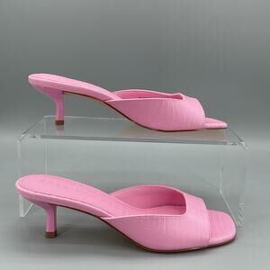 NEW Katy Perry Women’s Ladie Kitten Heel Slide Sandals Pink Size 6M